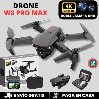 Drone W8 Pro Max™ – Doble Cámara 4K Para Ver El Mundo Desde Las Alturas