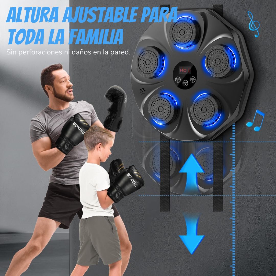 BoxBeat™ – Tablero de Boxeo Musical con Guantes GRATIS | Entrena con Ritmo y Sin Excusas