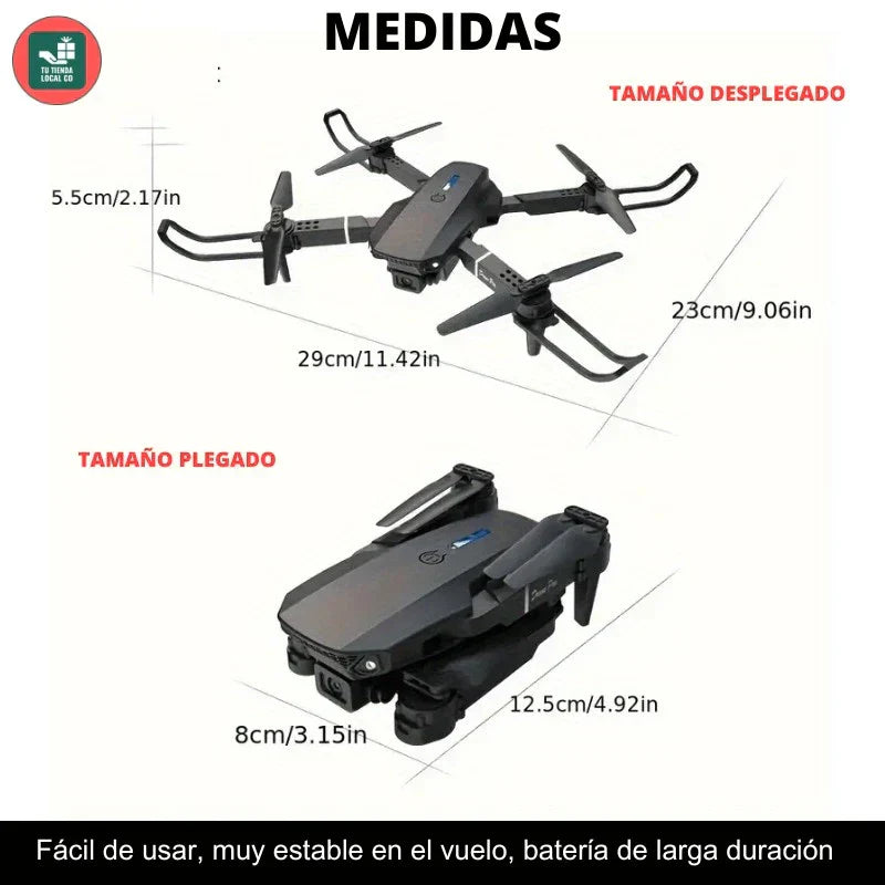 Drone W8 Pro Max™ – Doble Cámara 4K Para Ver El Mundo Desde Las Alturas