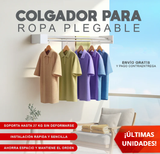 Tendedero Plegable Inteligente | Promo Limitada ¡Quema de Stock!