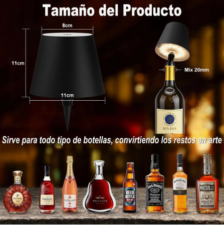 Lámpara Ambiente de Botella – Iluminación Creativa