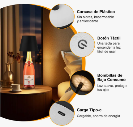 Lámpara Ambiente de Botella – Iluminación Creativa