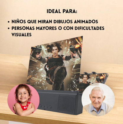 Amplificador de Pantalla con Altavoz ¡Protege tu Vista y Disfruta al Máximo!