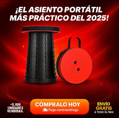 Taburete Plegable Portátil EasySit™ – Promoción 2x1 (¡Paga 1 y Lleva 2!)