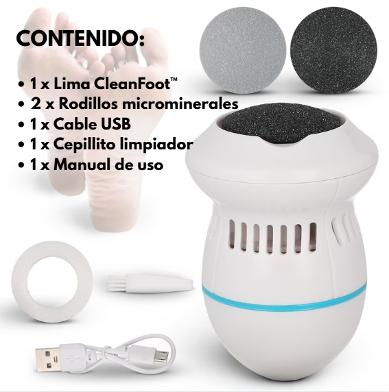 CleanFoot - Lima Eléctrica Pies Suaves