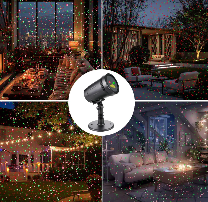Proyector Navideño Punto™ –  Ilumina toda tu casa con magia y color 🎅