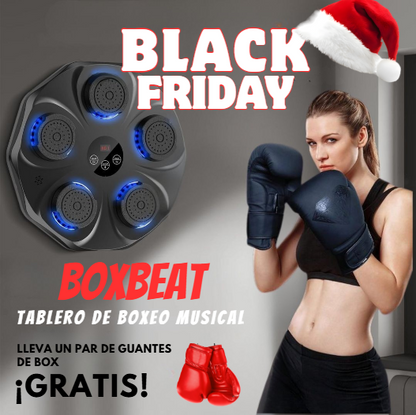 BoxBeat™ – Tablero de Boxeo Musical con Guantes GRATIS | Entrena con Ritmo y Sin Excusas