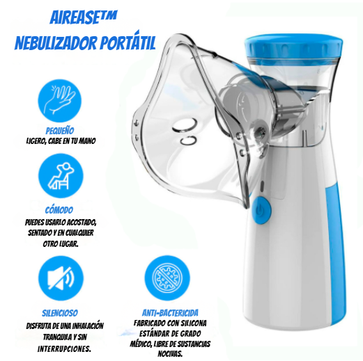 Airease™ Nebulizador Portátil – Respira mejor en cualquier lugar