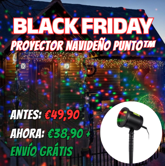 Proyector Navideño Punto™ –  Ilumina toda tu casa con magia y color 🎅