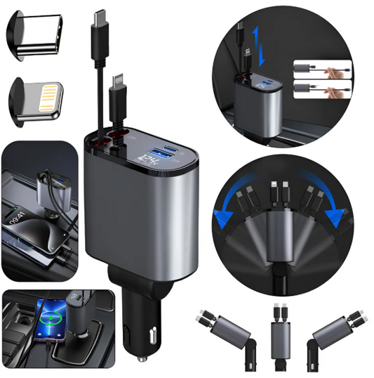 Cargador Retráctil Turbo™ – Pequeño pero 8x Más Rápido