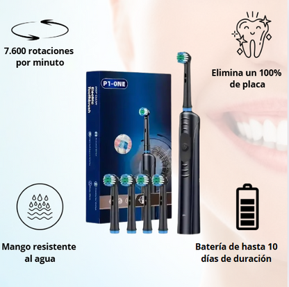 SmilePro Combo™ – Cepillo Eléctrico + Blanqueador Dental Profesional 🦷