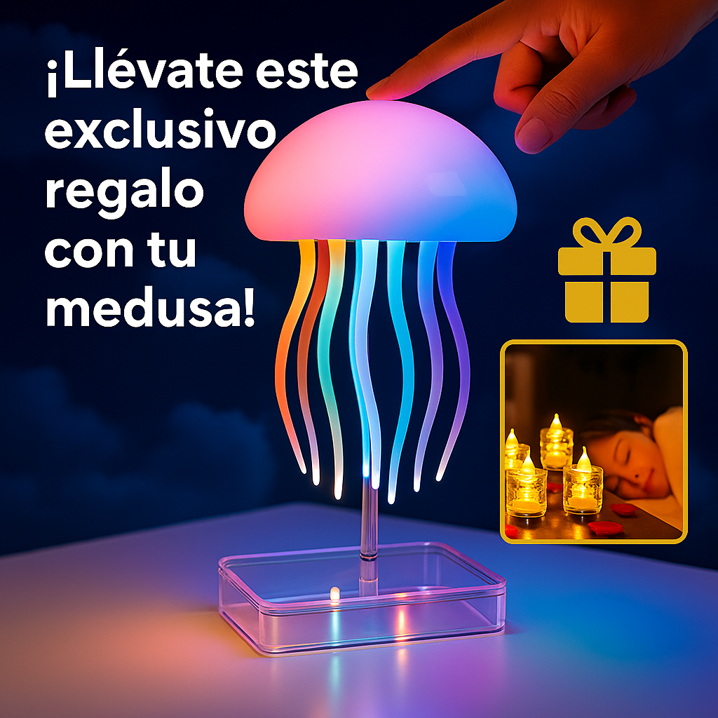 JellyGlow Medusa™ – El Regalo Que Nunca Se Olvida y Llena Cualquier Hogar de Calma y Magia
