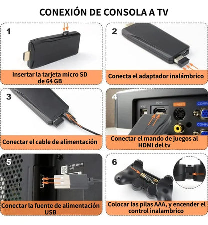 Game Stick Retro™ – El Mejor Regalo de Navidad para Revivir la Magia del Pasado 🎄🎮