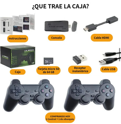 Game Stick Retro™ – El Mejor Regalo de Navidad para Revivir la Magia del Pasado 🎄🎮
