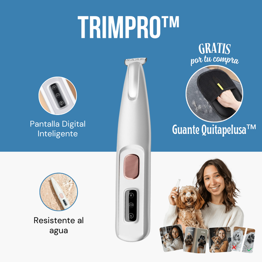TRIMPRO™ – Cortador de Pelo Silencioso para Mascotas + REGALO 🎁 | PROMOCIÓN BLACK FRIDAY 🔥