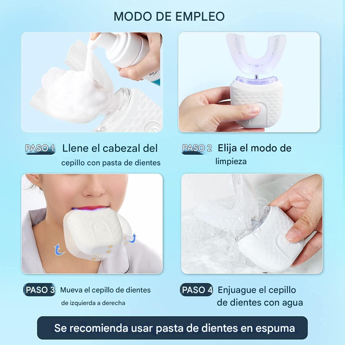 Elysium™ – Cepillo Dental Automático 360° con Luz UV Antibacteriana 🦷