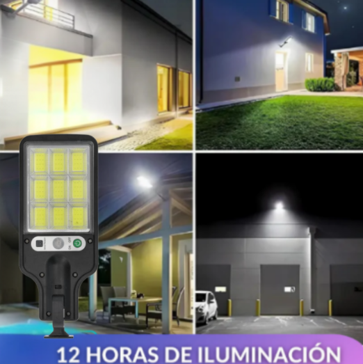 PowerLuz™ – Lámpara Solar Exterior (¡Potencia y ahorro ilimitado!) + 🎁 Regalo exclusivo: 1x linterna táctica profesional
