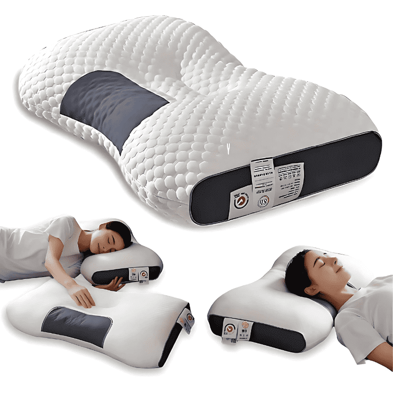 OrtoRelax™ – Almohada Ortopédica + ¡Cojín de Regalo!