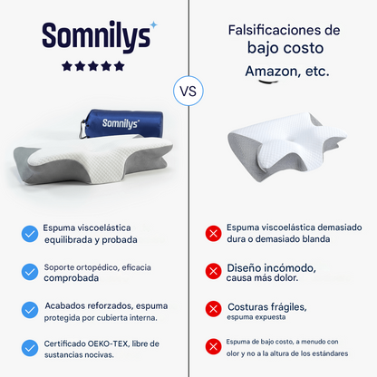 DreamComfort Somnilys™ – Almohada Cervical Ergonómica