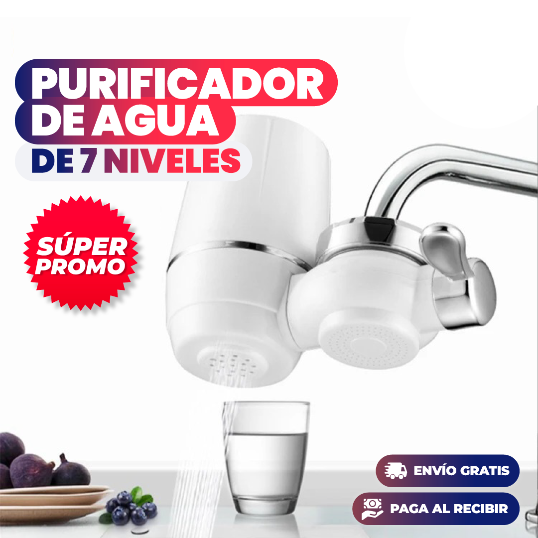 Filtro Purificador de Agua de 7 Niveles – ¡Protege a tu Familia con Cada Gota!