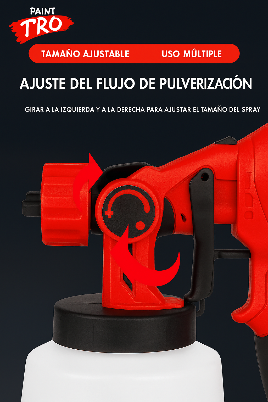 PowerPaint Pro - Pistola pulverizadora de alta potencia (¡pinta 10 veces más rápido!)