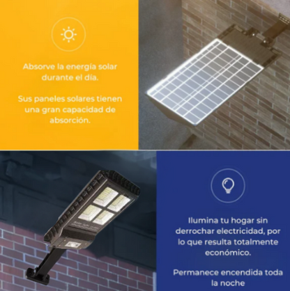 Ecosolar Max™ – Lámpara Solar Exterior (¡Ilumina Gratis Para Siempre!) + 🎁 Regalo Exclusivo: 1X Linterna Táctica Profesional