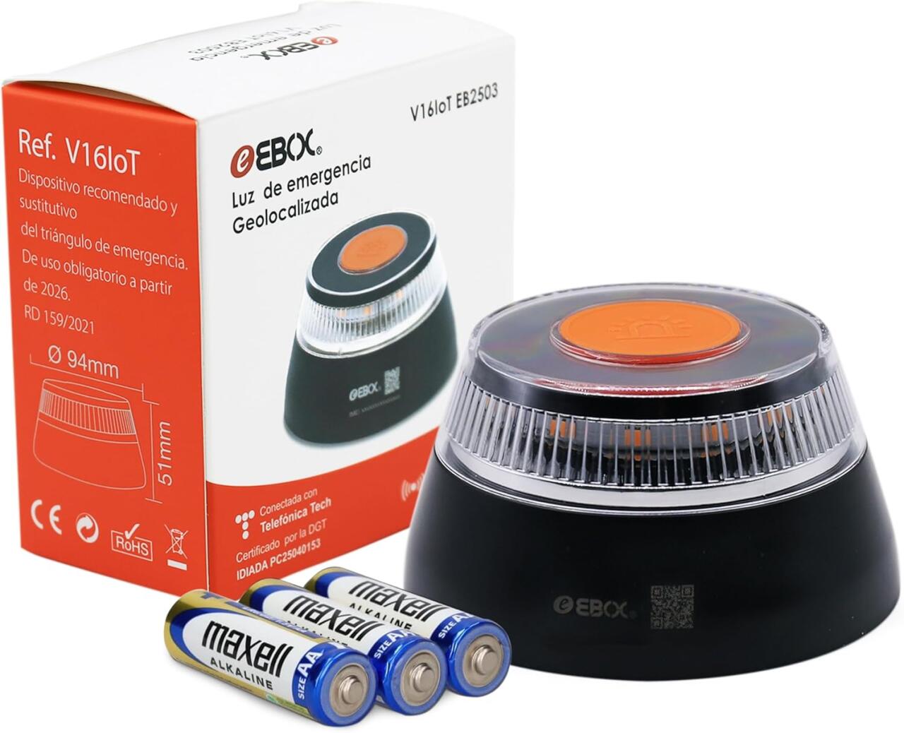 Baliza V16 Conectada DGT 3.0™ – OFICIAL HOMOLOGADA PACK 2x1 (2 UNIDADES)